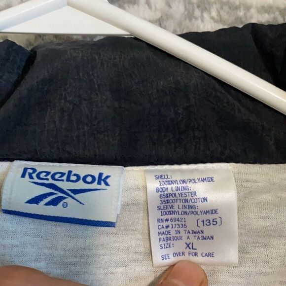 vtg reebok track suit embroidered logo size XL GUC - Picture 6 of 13